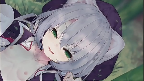Hentai anime. Cat girl, porn video. 2D animation
