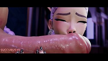 Rumi swallowing a huge dick