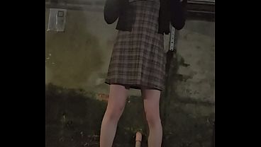 Shemale Ting Xuan Outdoor peeing Compilation