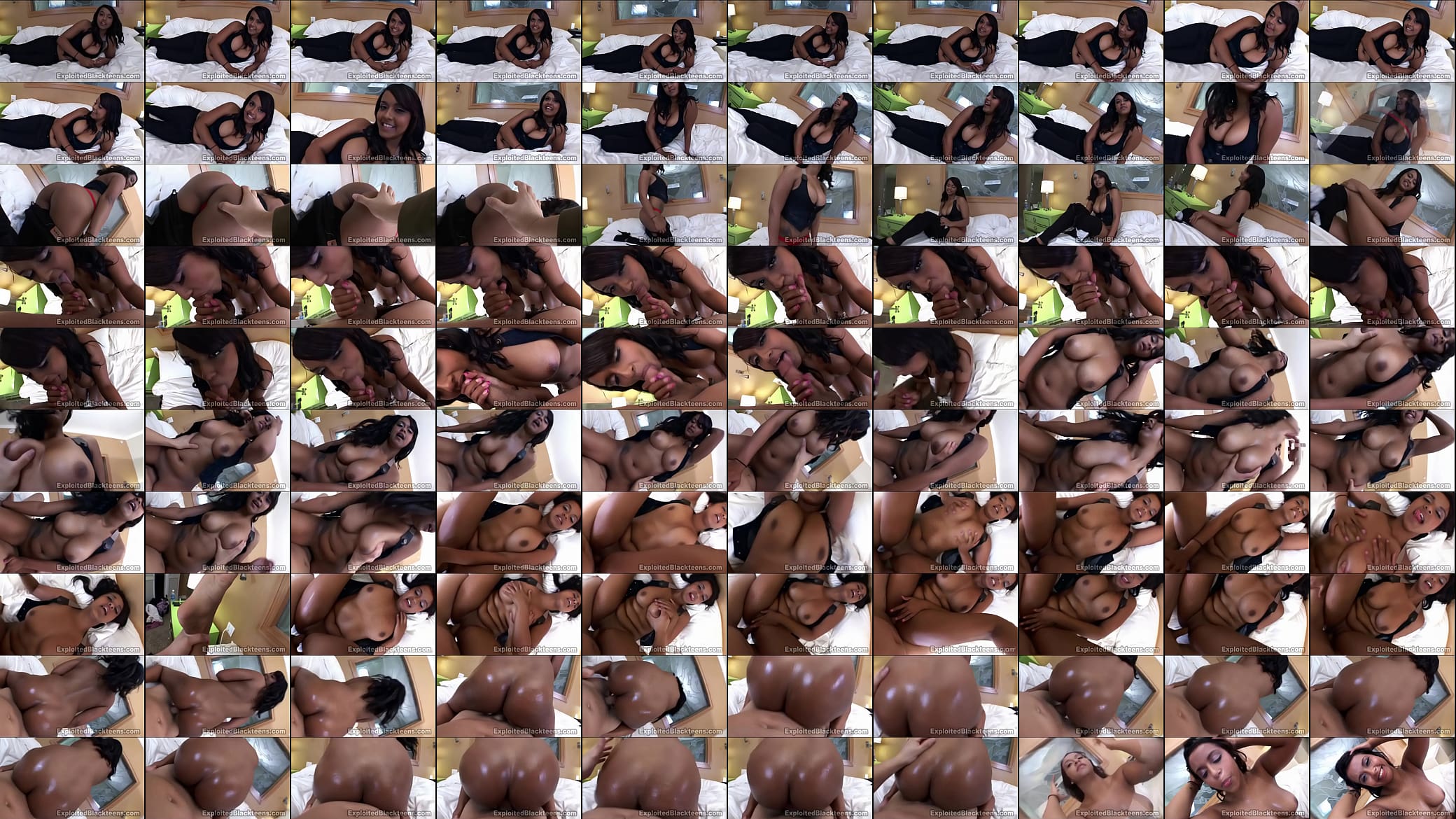stunning 18 year 34dd exotic black teen in big tits porn video 预览图