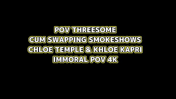 Horny Babes Chloe Temple & Khloe Kapri Face Fuck Two Massive Dicks!