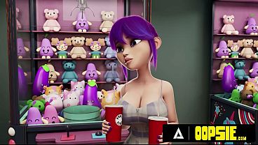 OOPSIE - 3人のフタナリの友達が劇場でワイルドなハードコアスリーサムのためにチンコをむき出しにする! アニメポルノ!