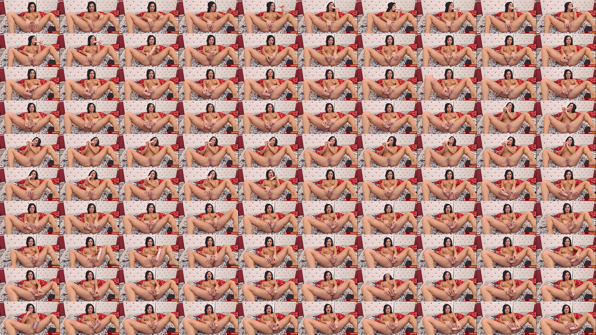 Hot babe brunette masturbate webcam 预览图