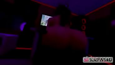 Girl masturbates during game