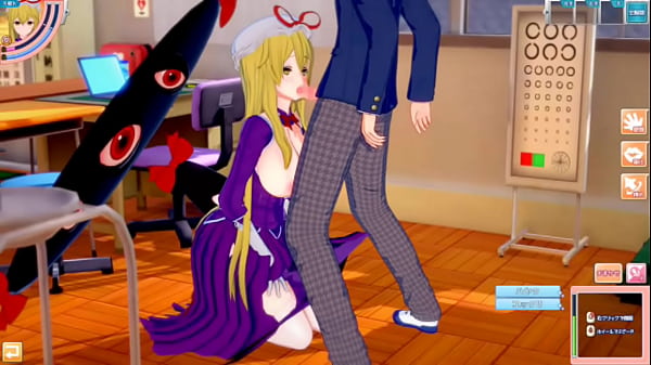 [Eroge Koikatsu! ] Touhou Yakumo purple boobs rubbed H! 3DCG Big Breasts Anime Video (Touhou Project) [Hentai Game Toho Yakumo Yukari]