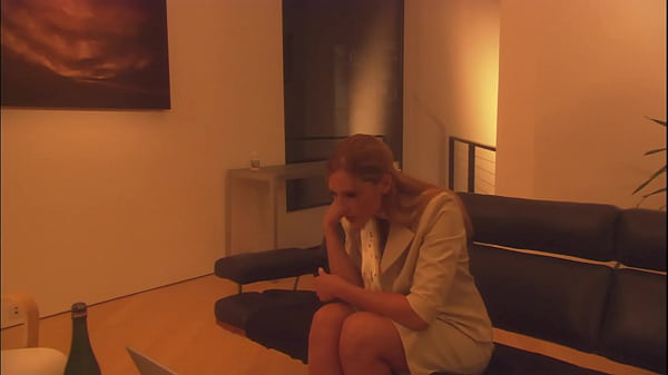 420 Goth MILF handjob in black latex gloves with penis pump. Alternate view.