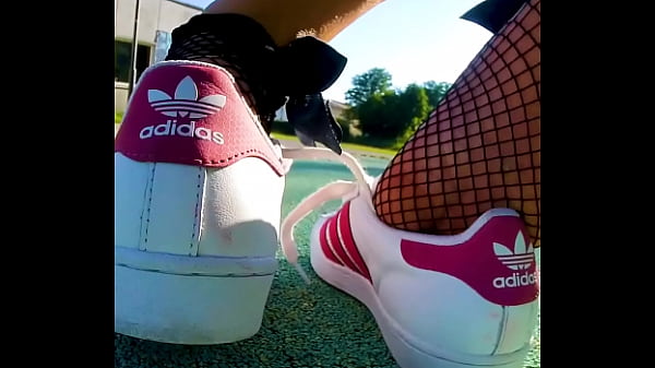 Shoeplay sweaty My Adidas Superstars totally sweaty and smelly Shoeplay, dangling, Dipping