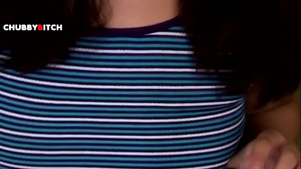 Brunette with hot curved body and pretty smile