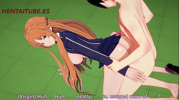 Download Video - Art Online Hentai 3D - Asuna x Kirito - Handjoob&comma; Blowjob&comma; Fucks with cum inside - Anime Manga Japanese Porn