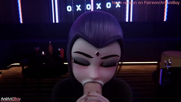 Raven blowjob animation