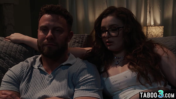 Big titted BBW babe Leana Lovings consoling her BF and fucking his big cock