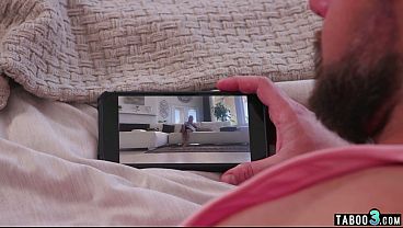 Masturbating blonde teen Sky Wonderland got caught and fucked by roommate