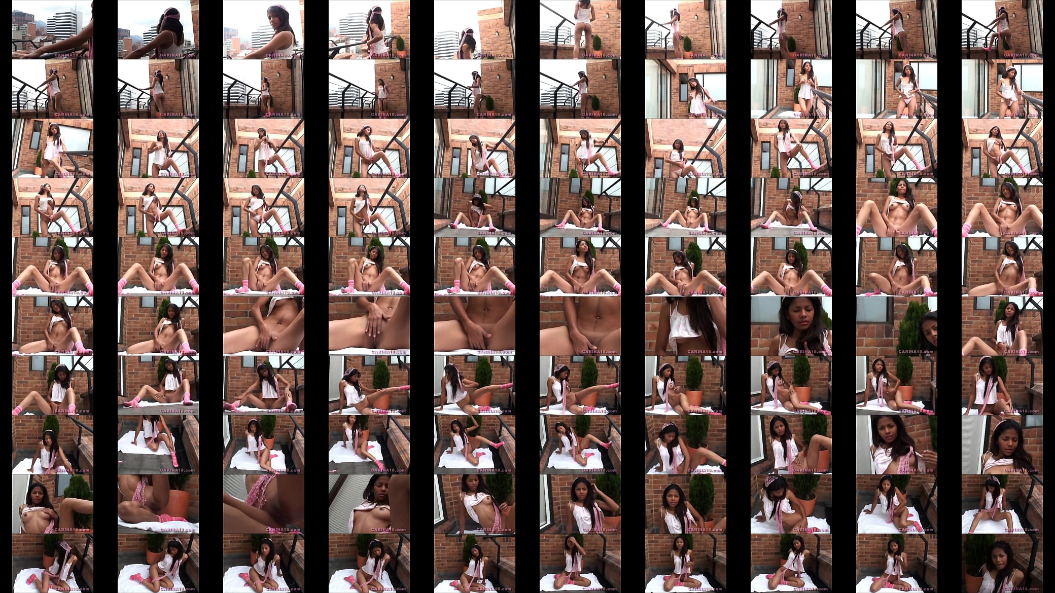 Hot Carina 18 Strip off her clothers in balcony 预览图