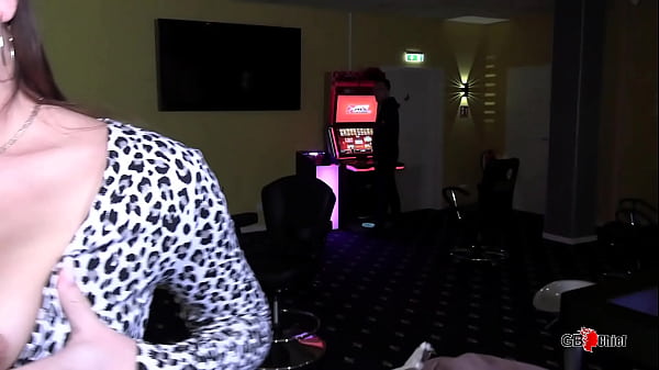 Public blowbang blowjob session skinny girl casino for money