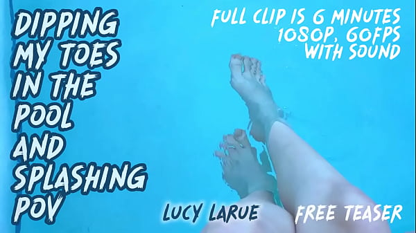 Dipping My Toes in the Pool and Splashing POV
