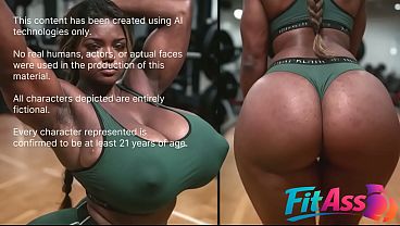 Her voluminous forms bring an erection to a huge penis [AI]