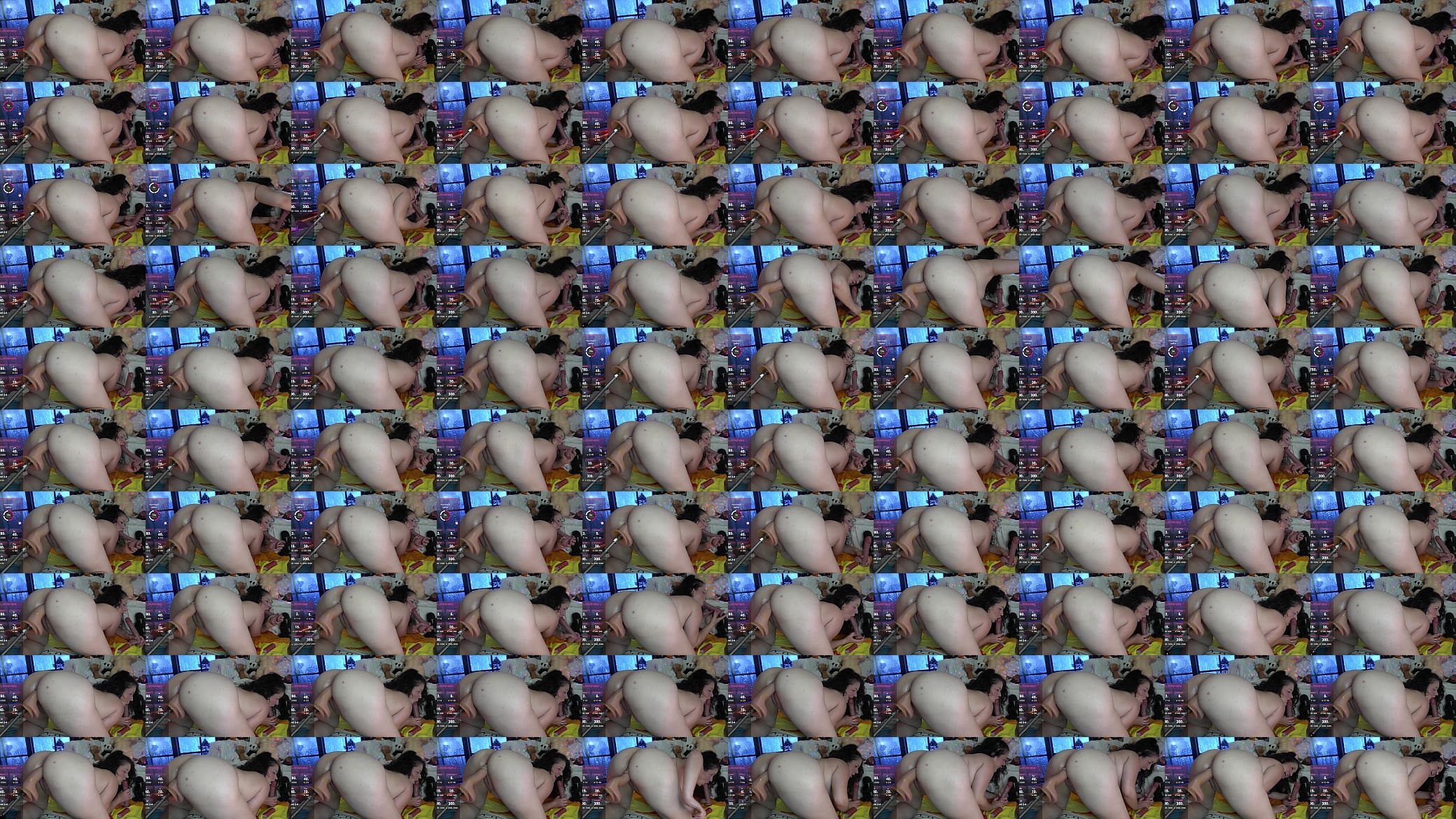 HORNY SLUT LOVES TO SUCK! ASMR SUCKING DILDO AND PLAY WITH FUCKMACHINE 预览图