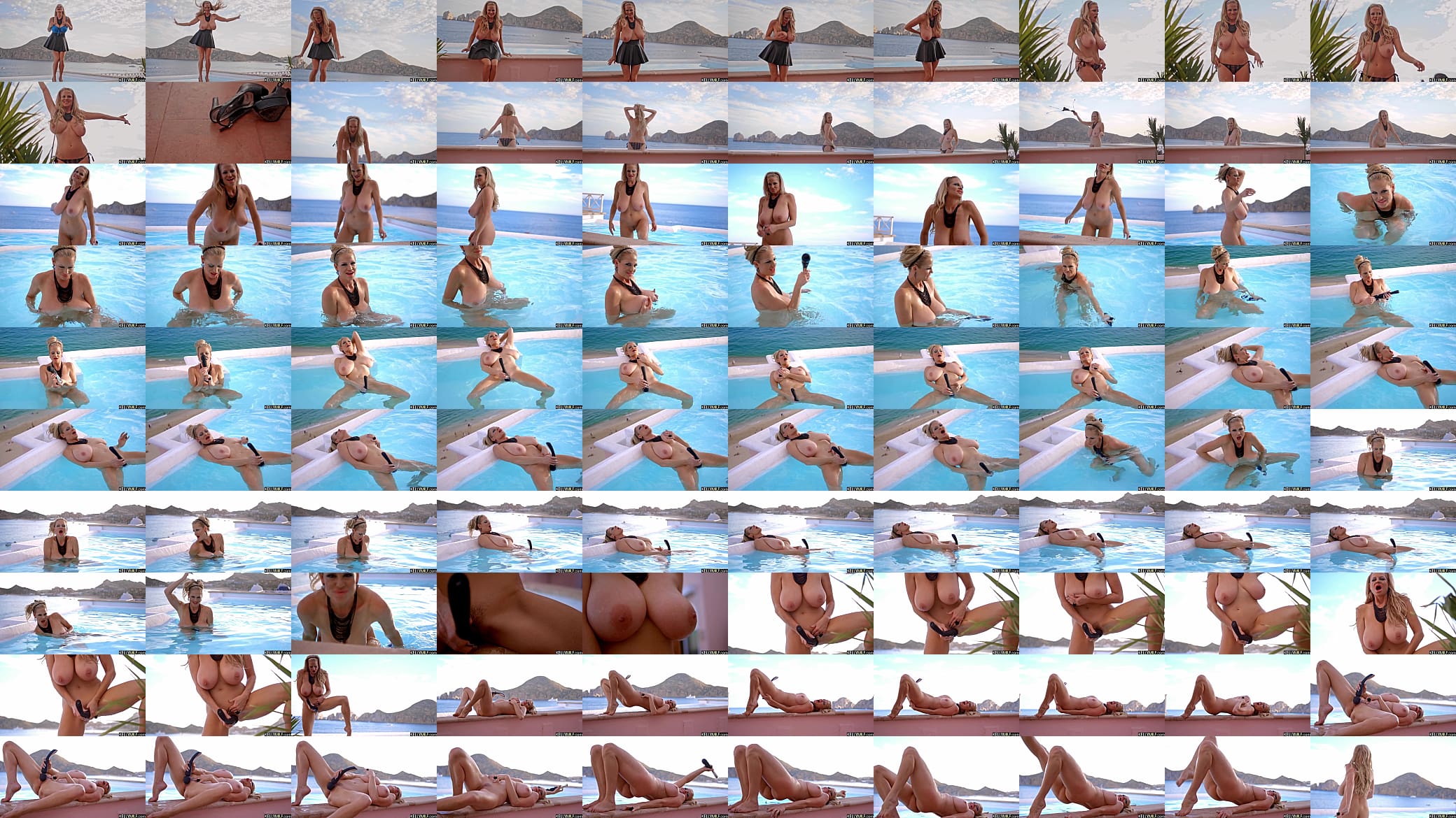 My tits crave even more sun, that&#039;s why I&#039;m playing poolside naked - Kelly Madison 预览图