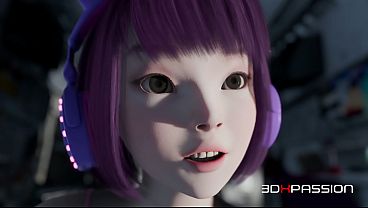 Every Game Ends... Except This One. Catgirl Io Gets Her Ass Destroyed   Sloppy BJ & Cumshots