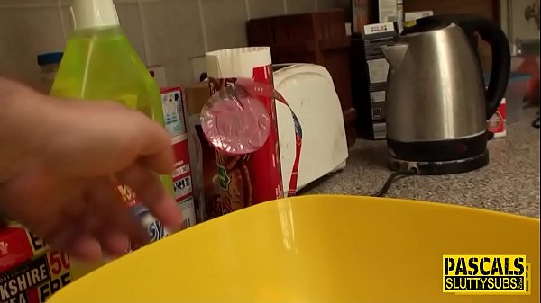 Squirting sub rides dick