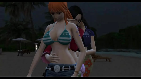 Download Video - One Piece Nami x Boa Hancock x Nico Robin hentai