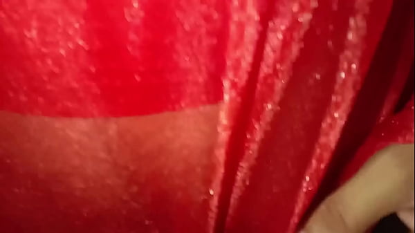 Indian Crossdresser Gaurisissy in Red Saree