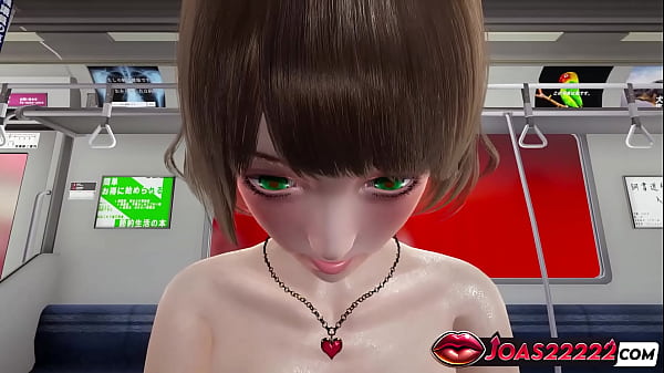 Monica the Anime Girl in White Animation: Subway Adventure - Doggystyle POV, Cowgirl Oil Riding, and Standing Close-Up Creampie