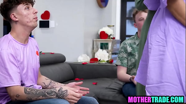 Download Video - Valentine's day stepmom and stepson foursome fuck &vert; Taboo old & young