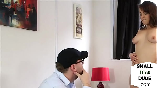 Kinky british micro dick domme wanking submissive boyfriend