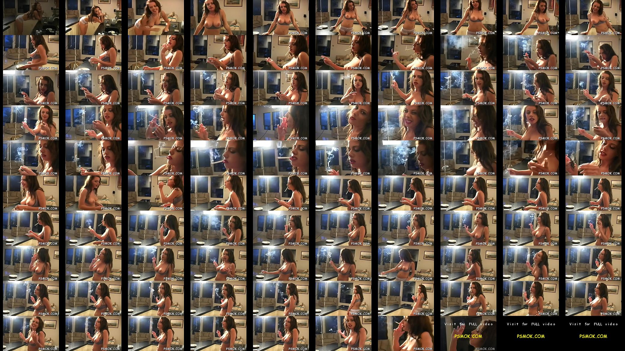 This slut shows her huge bust whilst holding a cigarette 预览图