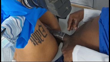 Gynecologist has sex with married woman right next to her husband!