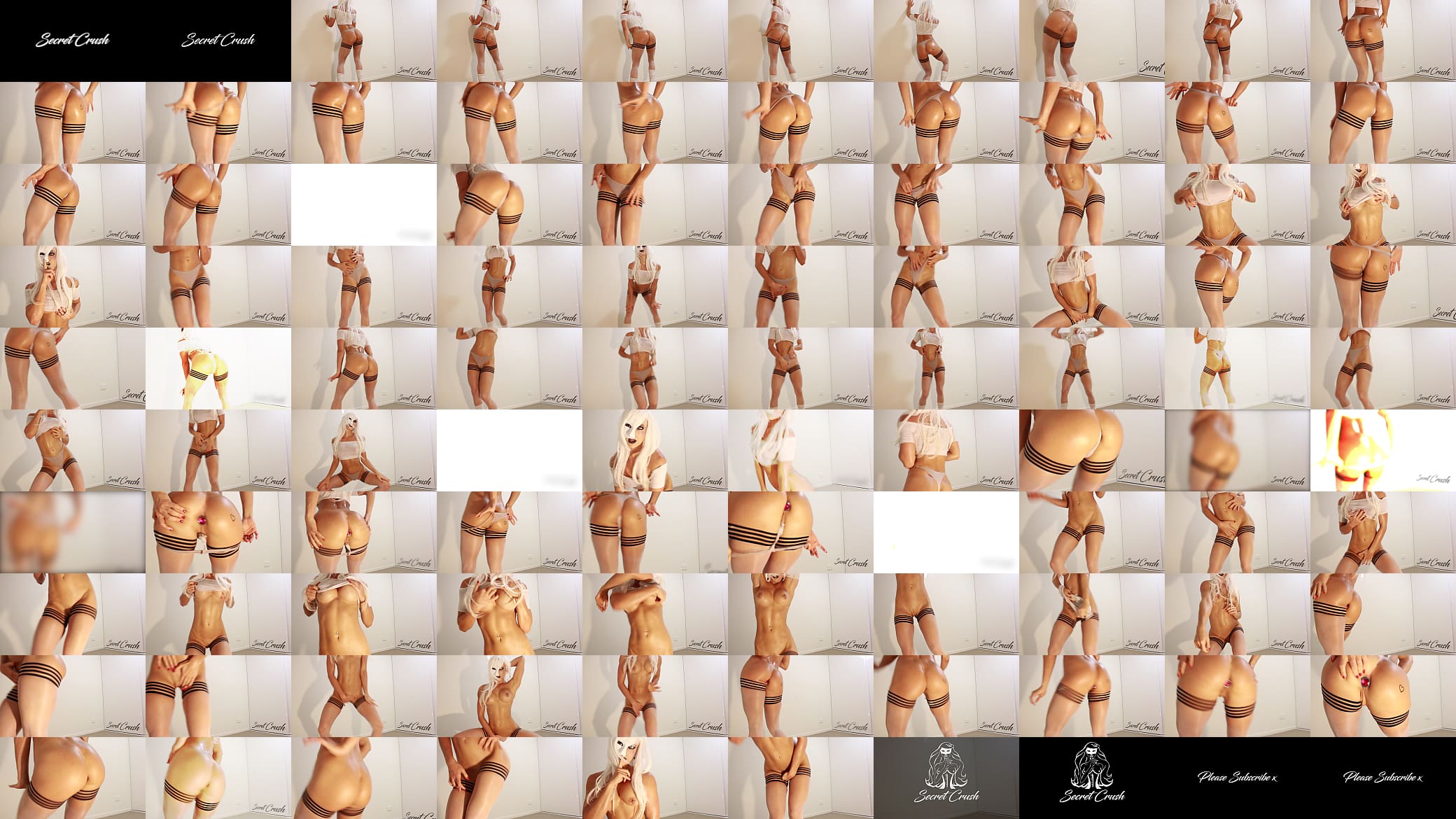 Scarlet Chase First Time Seductively Teasing &amp; Stripping Oiled Up On Camera 预览图