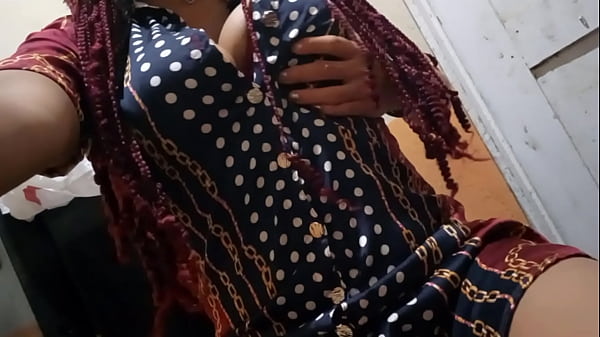 My officemate's girlfriend wants to fulfill a fetish and touches herself sexy at work. 2