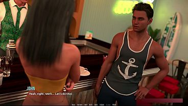 Dominos Beach 10 - Fiona Joyfully Accepts John's Date