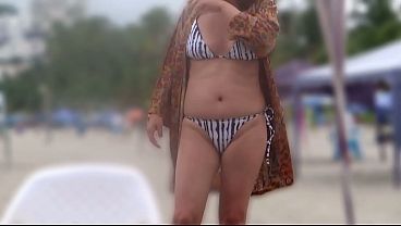 Playing with her big black pussy