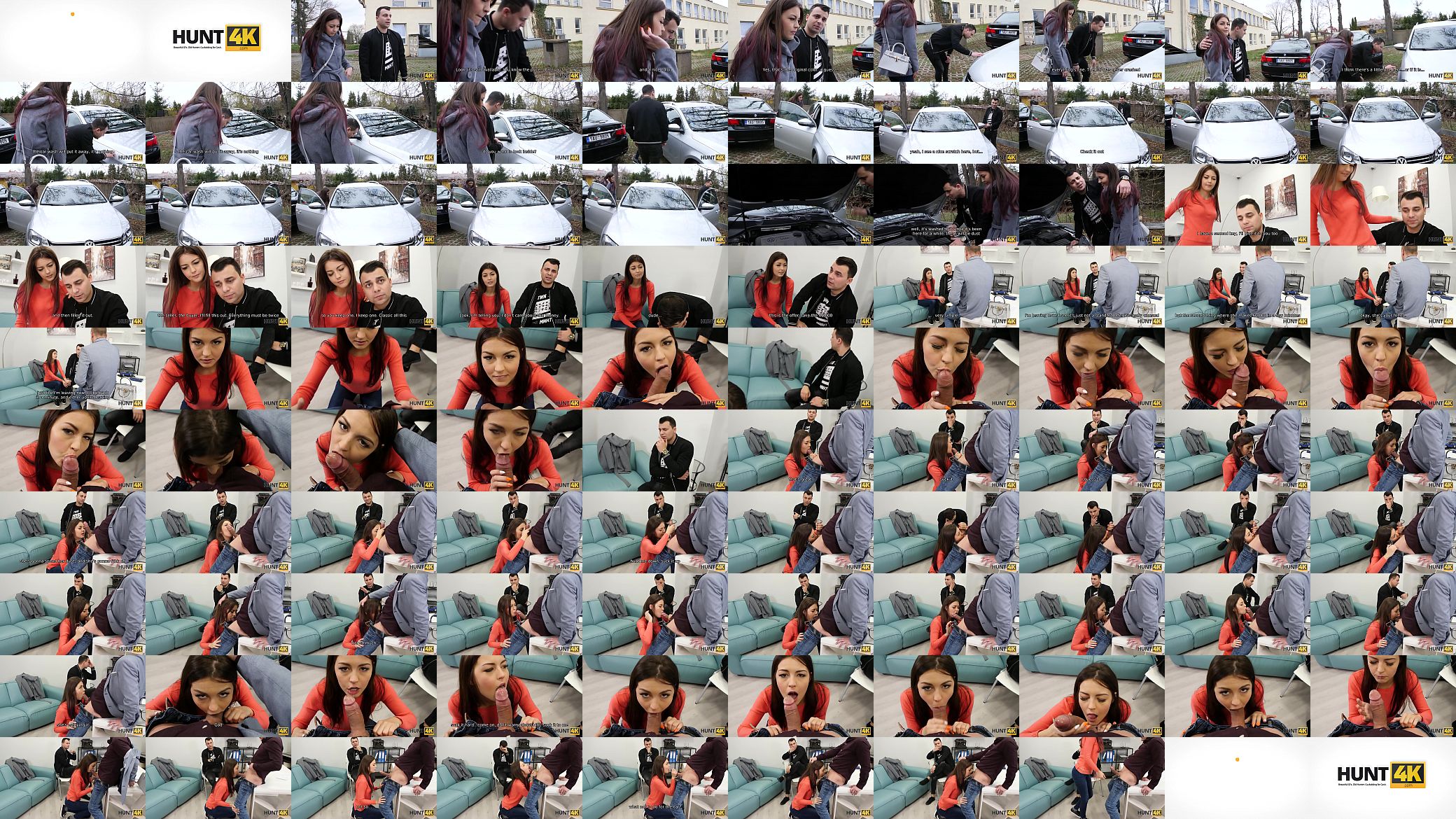 HUNT4K. Pretty chick with red hair gets owned in front of her BF 预览图