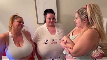 huge tit bbws playing with milk