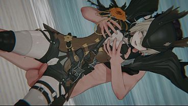 [Girls' Frontline 2: Exilium] - Sextans "CHECKMATE AND MIND ERASE" (Bound T-Doll & POV Sandwich DP) (4K/60FPS) | (記憶喪失の戦術人形わからせ)