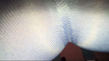 my fitness roommate let me cum on her big ass (CUM ON CLOTHES)