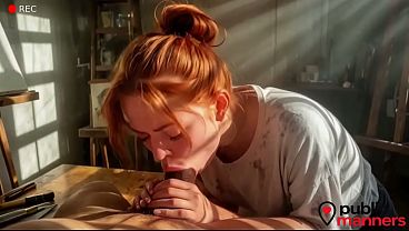 My neighbor, who's an artist, is willing to offer up her deep throat and ass for a good “investment”