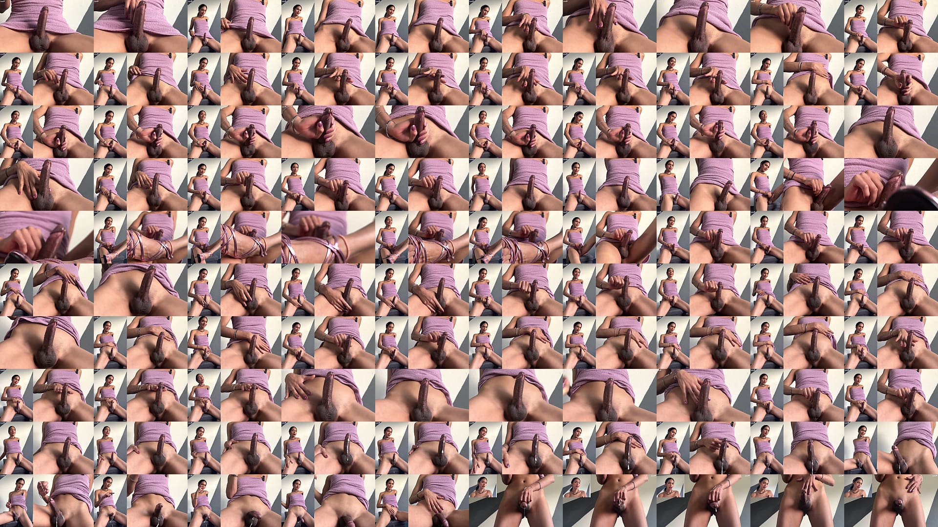 Hard tgirl cock keeps draining CUM 预览图