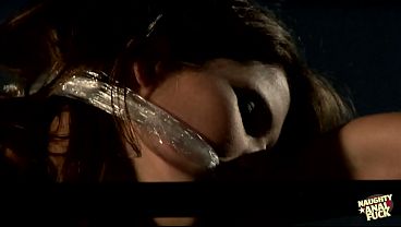 Big tits girl shows her boyfriend how she deepthroats and takes it in the ass.