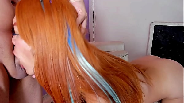 blonde girl gets her throat destroyed by 2 guys