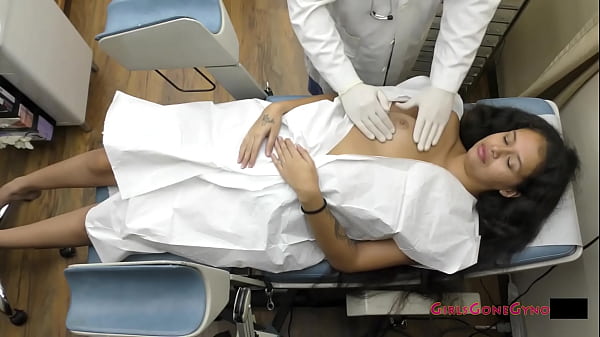 1st EVER Gyno Exam For Ava Siren & Angel Santana At Doctor Tampa & Nurse Aria Nicole's Gloved Hands From GirlsGoneGyno - Reup