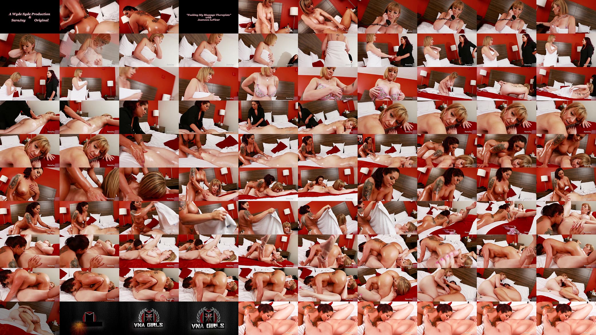 Seducing &amp; Massaging Sara Jay! Masseuse Jasmeen LeFleur Got Lucky! 预览图