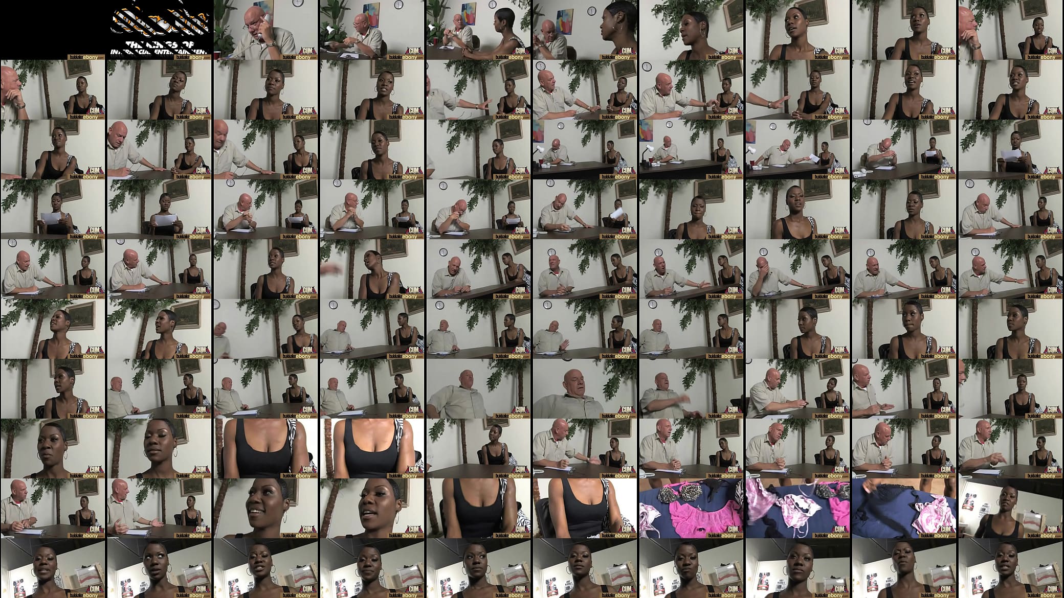 Ebony gets fucked in all holes by a group of white dudes 17 预览图