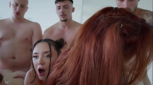 Wild Orgy at the Vacation Home! These Bitches are very hot - Matty Mila, BebeLola, Norah, Catherine Knight
