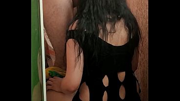 A horny Palestinian woman who loves to be fucked on a balcony - new hot Arab sex video