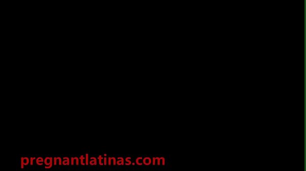 Big boobed pregnant latina pussy hammmered by white cock cum on belly