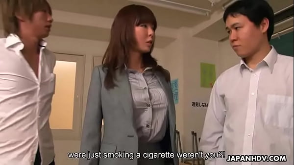 Asian teacher fucking the dudes smoking on the cigs